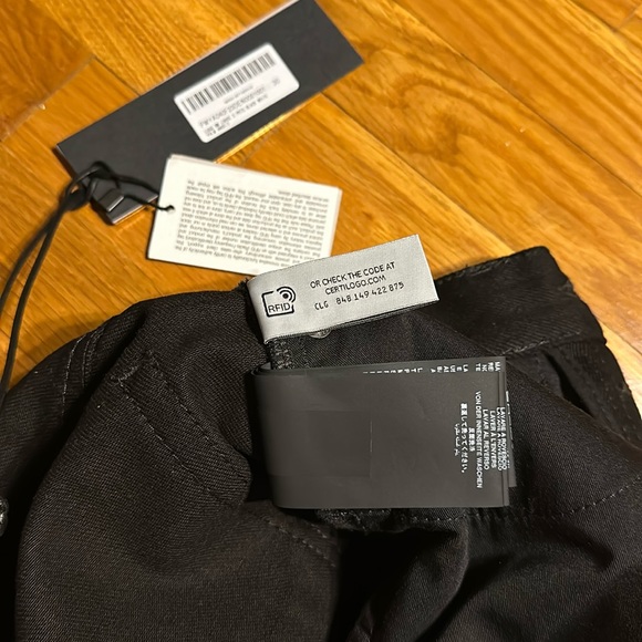 PALM ANGELS Men Logo BW Loose 5 Pockets Jean - Size 30 - New - Picture 13 of 16